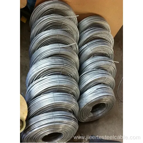 High Quality Galvanized Soft Wire Rope 6X12 7FC